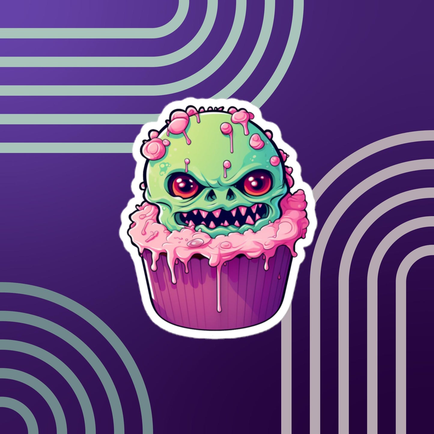 Zombie Cupcake 2 Sticker